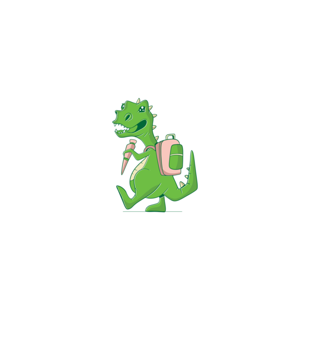 Elev Dino model negru pe tricou