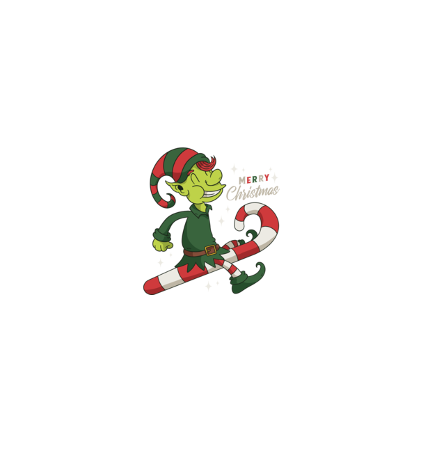 Crăciun Fericit Elf model negru pe tricou