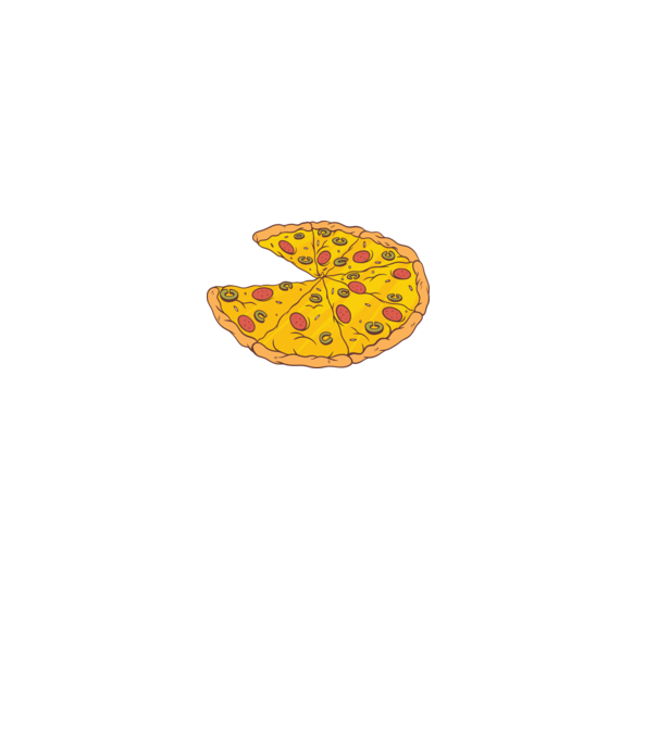 Felii de pizza Cuplu model roz deschis pe tricou