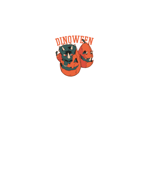 Dinoween model negru pe tricou