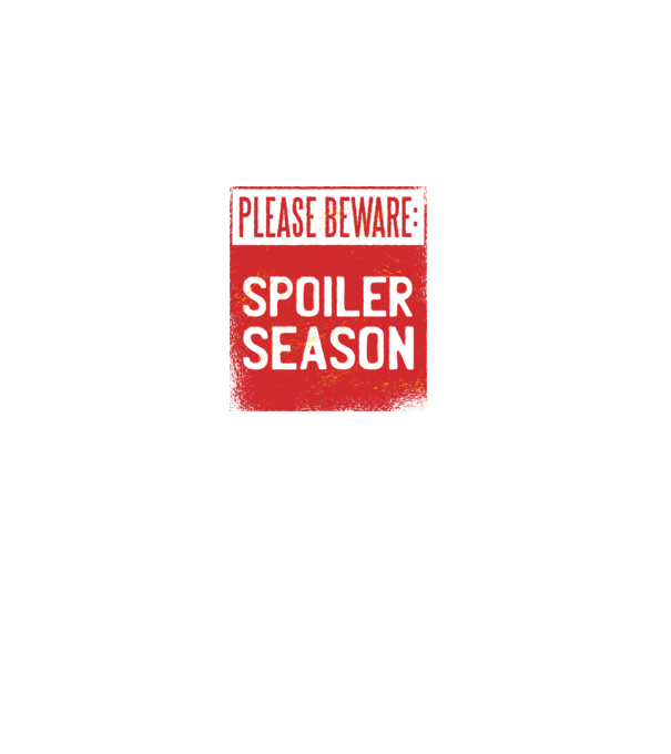 Atenție! Pericol de spoiler model alb pe tricou