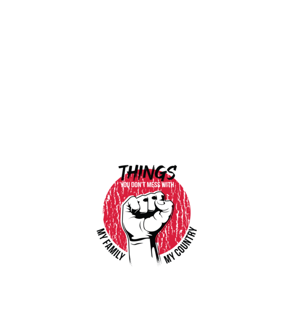 3 lucruri de care să nu te legi: Familia mea, țara mea și libertatea mea model nisipiu pe tricou