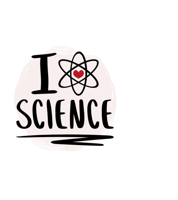 I Love Science știință model roșu pe tricou