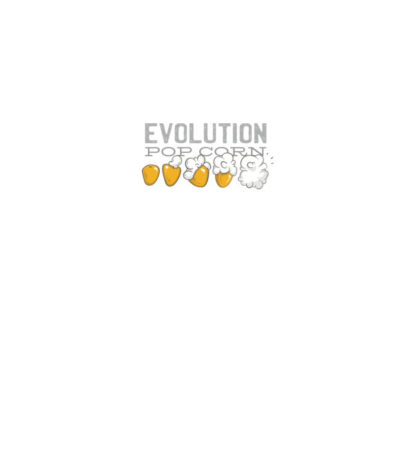 Evoluție Popcorn model gri pe tricou