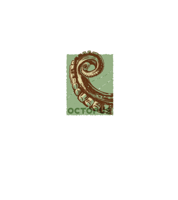 Caracatiță Octopus model albastru jeanși pe tricou