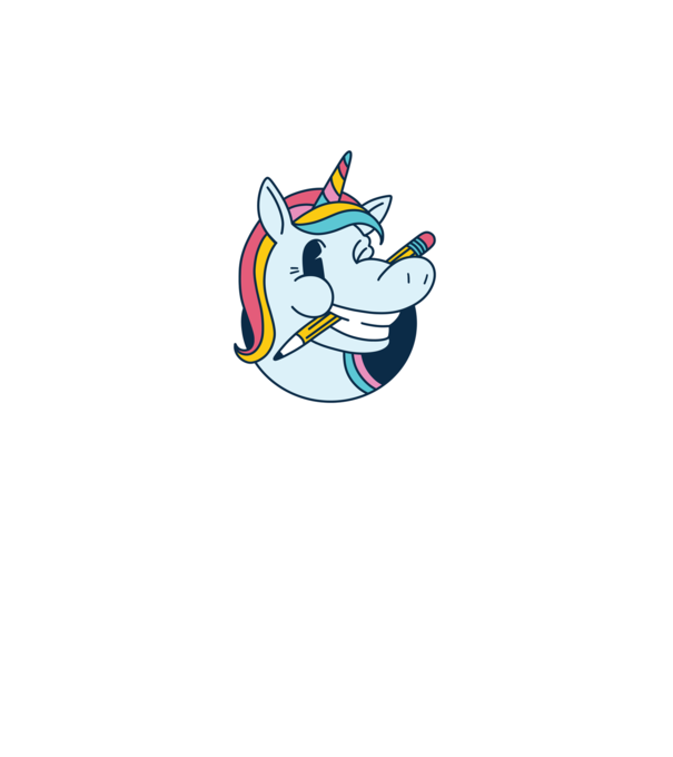 Elev Unicorn drăguț model roz pe tricou