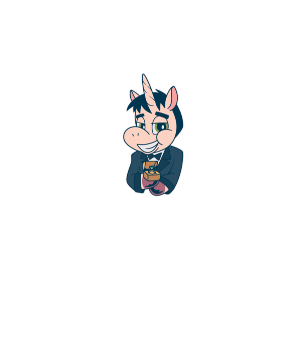 Mire unicorn model roz pe tricou