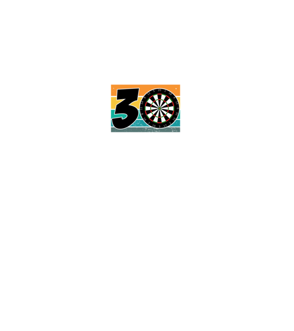 'I''m not 30 I''m double 15 darts birthday' model negru pe tricou