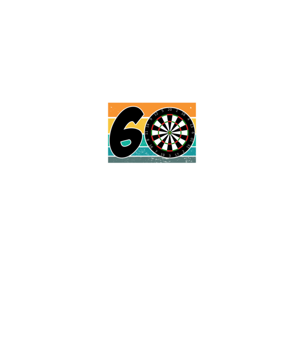 'I''m not 60 I''m triple 20 darts birthday' model negru pe tricou