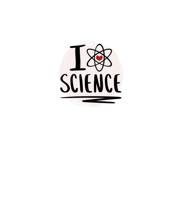 I Love Science știință model roșu pe tricou