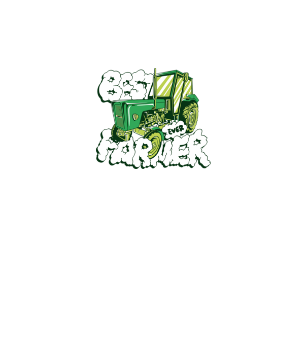 Best Farmer Ever cu Tractor model negru pe tricou