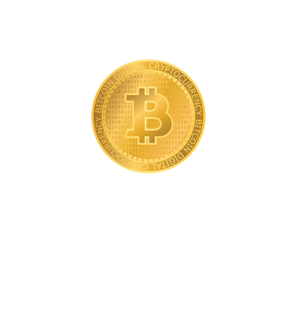 Monedă de aur Bitcoin model negru pe tricou