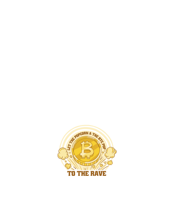 Bitcoin to the Rave model albastru închis pe tricou