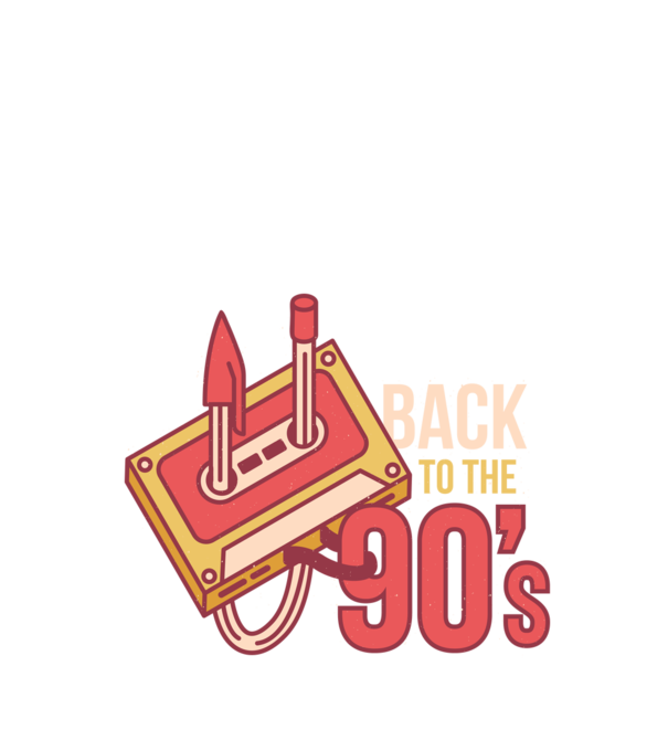 'Back to the 90s Înapoi în anii ''90 Retro' model negru pe tricou