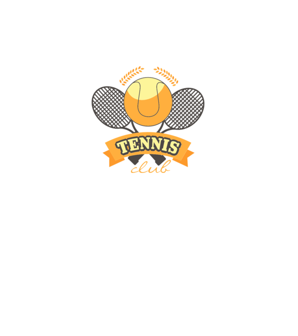 Tennis Club model alb pe tricou