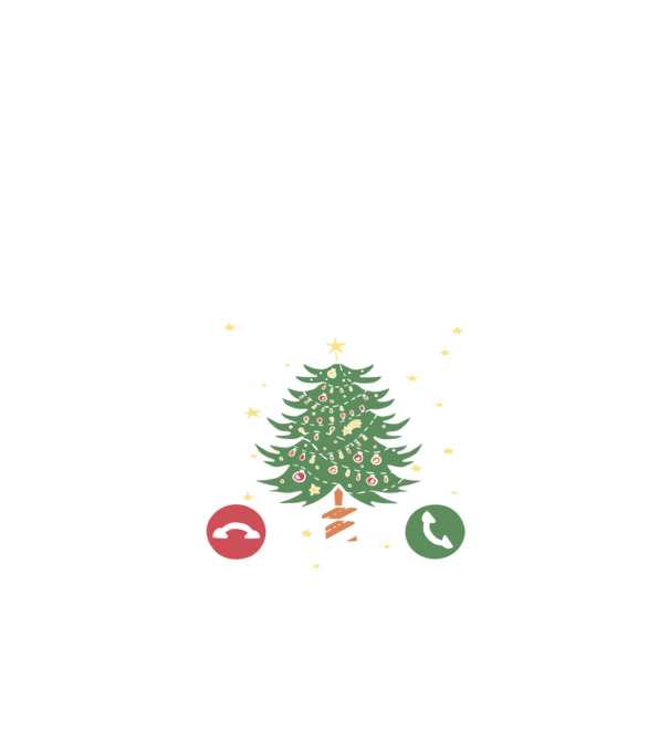 Christmas is calling model negru pe tricou