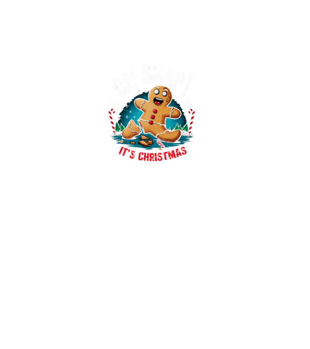 Oh snap! It's christmas Negru model negru pe tricou