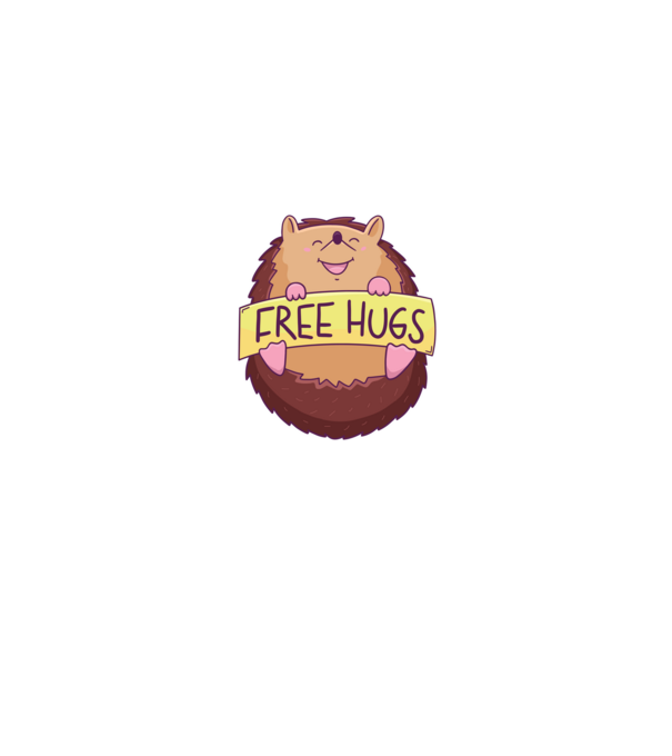 Free Hugs Arici model mentă pe tricou