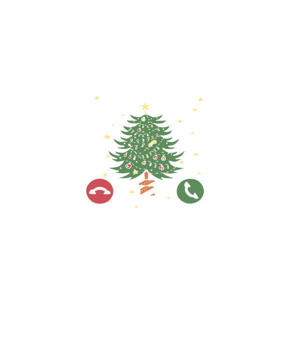 Christmas is calling model negru pe tricou