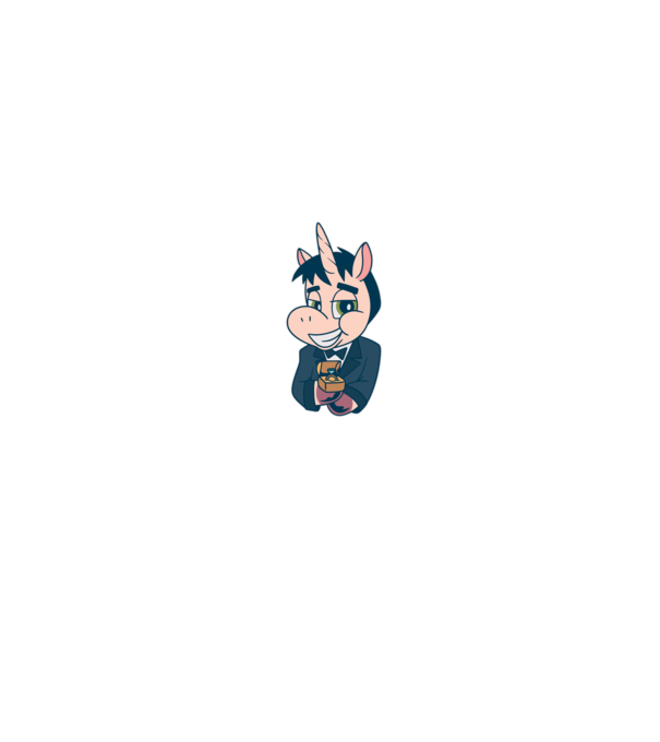 Mire unicorn model gri pe tricou