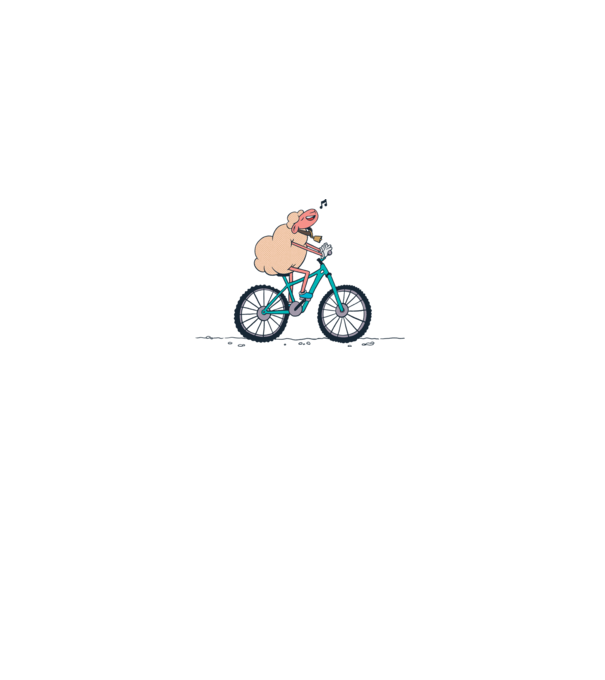 Miel cu bicicletă model alb pe tricou