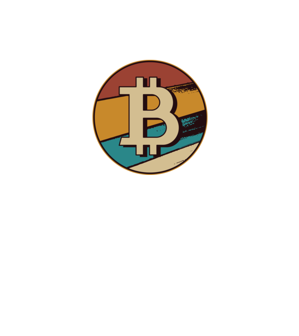 Bitcoin retro model negru pe tricou