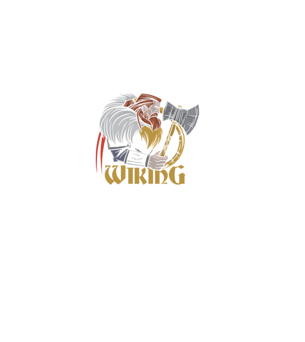 Viking model negru pe tricou