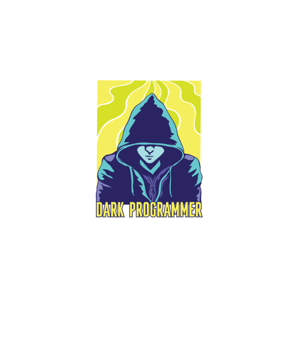 Dark Programmer model negru pe tricou