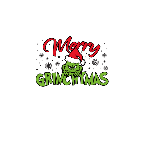 Merry Grinchymas - Grinch model albastru închis pe tricou