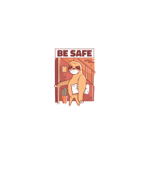 Leneș Be Safe model negru pe tricou