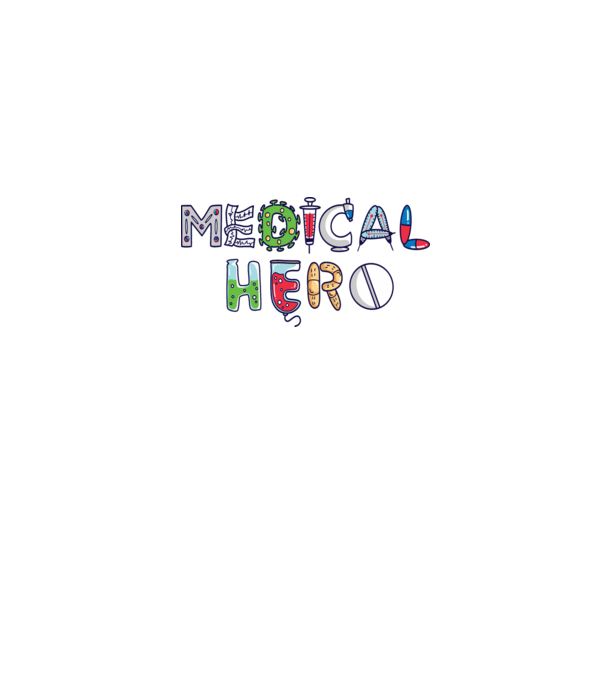 Medical Hero - Eroi de zi cu zi model gri pe tricou