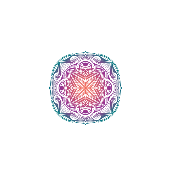 Mandala model negru pe tricou