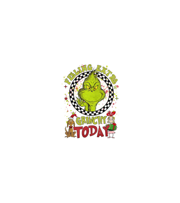 Feeling extra Grinchy today - Grinch model nisipiu pe tricou