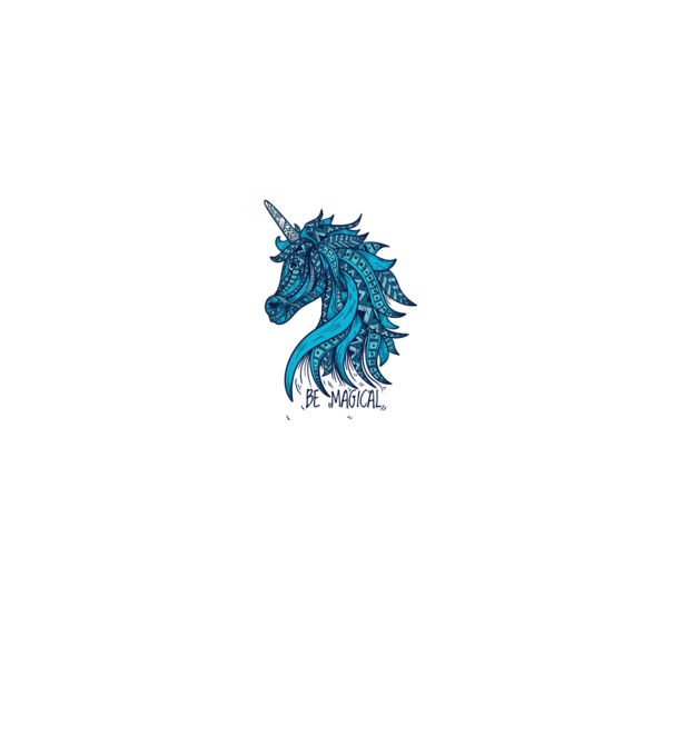Unicorn magic model alb pe tricou