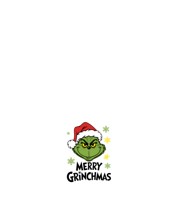Merry Grinchmas Alb model roz deschis pe tricou