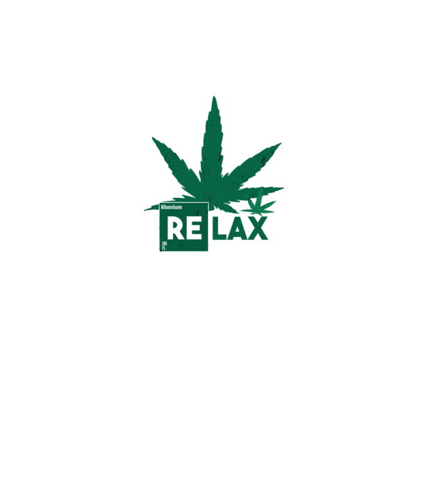 Relax Cannabis model negru pe tricou