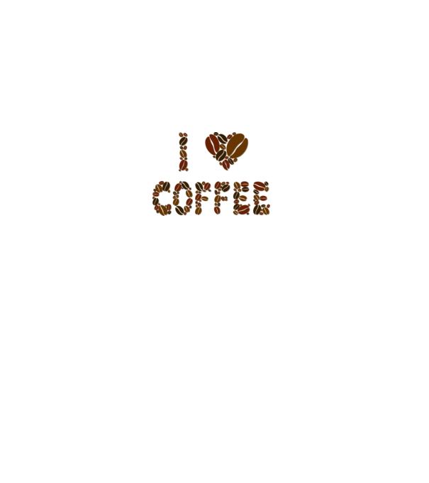 I Love Coffee model gri pe tricou
