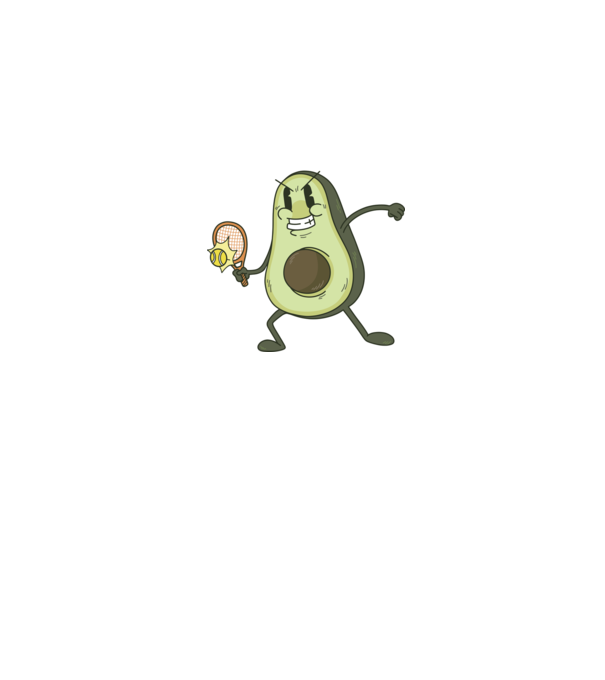 Tenis Avocado model albastru închis pe tricou
