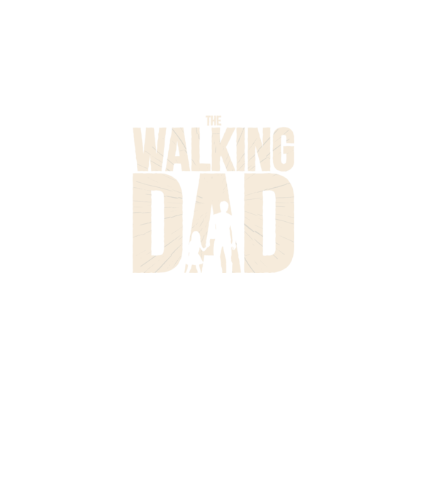 The Walking Dad model negru pe tricou