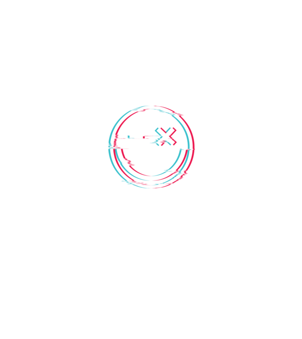 Smile glitch neon tiktok style model negru pe tricou