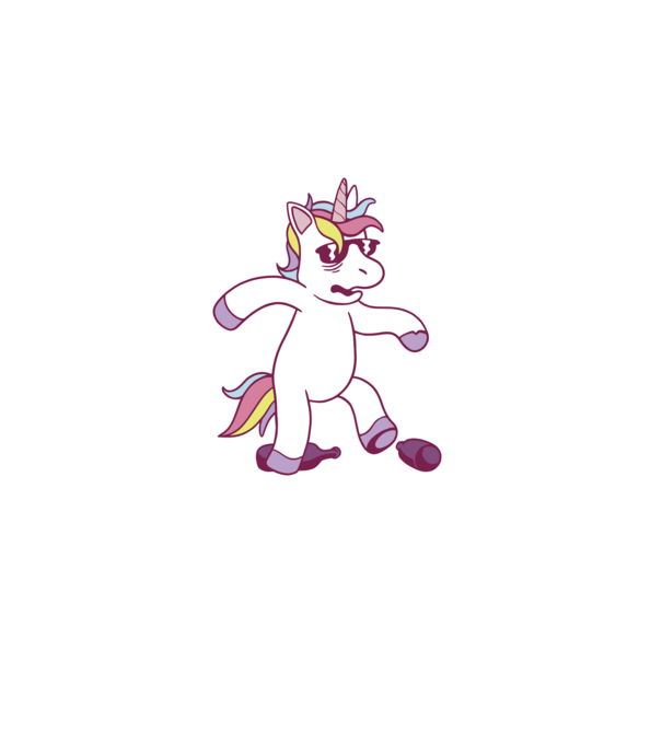 Mahmureală unicorn model albastru deschis pe tricou