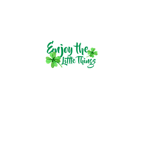 Enjoy the little things model negru pe tricou