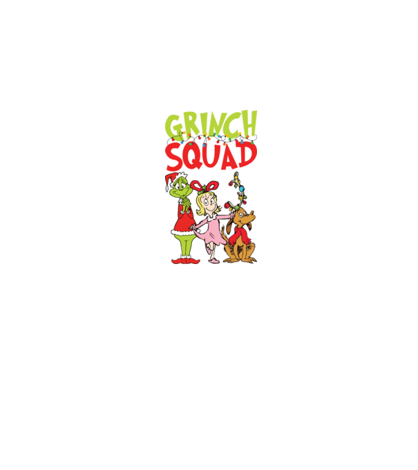 Grinch Squad model negru pe tricou