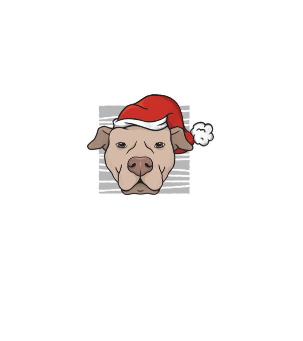 Pitbull de Crăciun model verde pe tricou