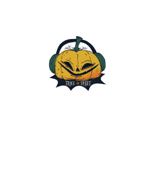 Dovleac Halloween model gri pe tricou