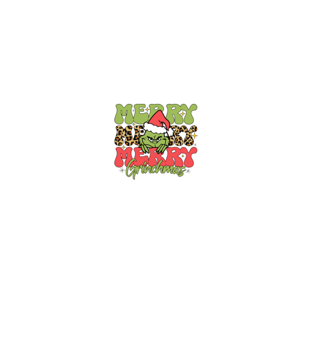 Merry Grinchmas model alb pe tricou