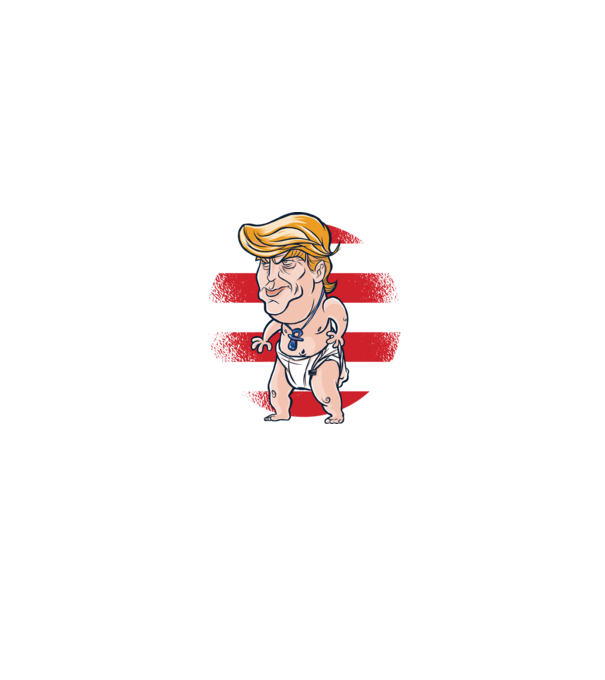 Trump Baby tricou amuzant model roz neon pe tricou