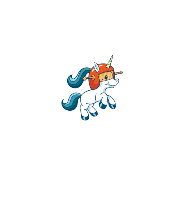 Unicorn Astronaut model negru pe tricou
