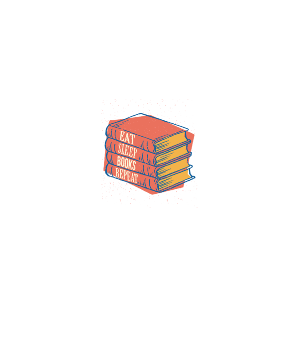 Eat Sleep Books Repeat Lectură model negru pe tricou