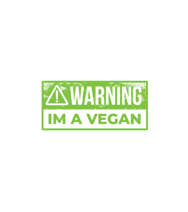Atenție, sunt vegan model negru pe tricou